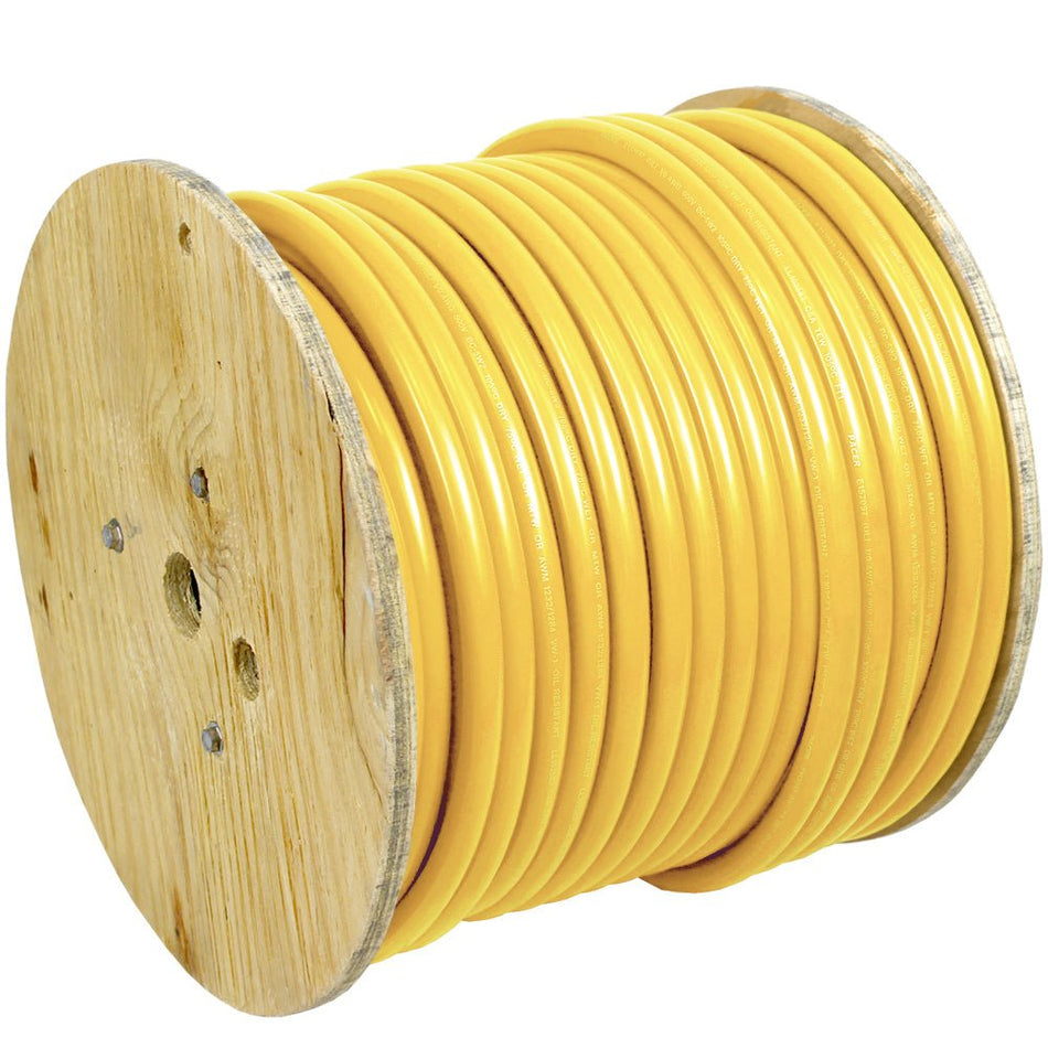 Pacer Yellow 6 AWG Battery Cable - 250' - Get Tight Gear