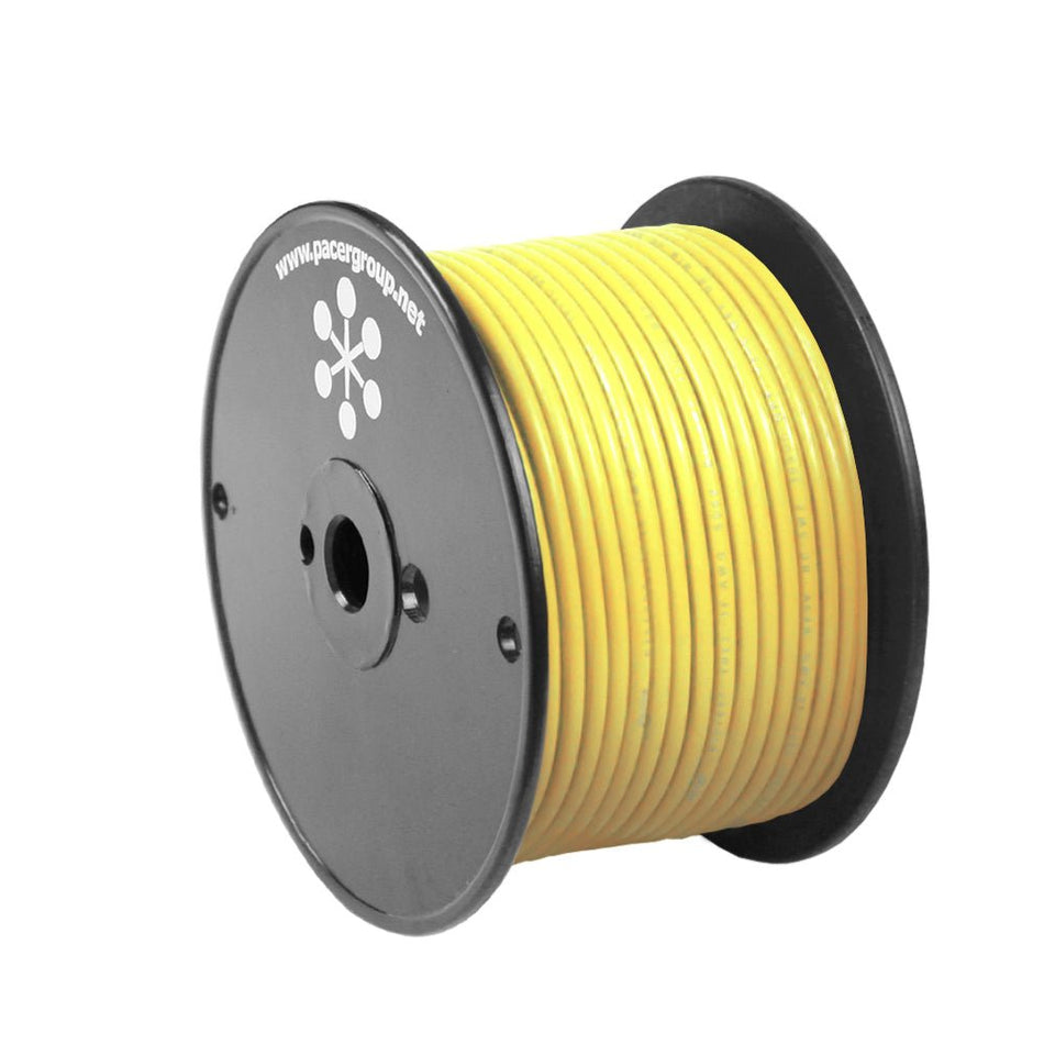 Pacer Yellow 8 AWG Primary Wire - 100' - Get Tight Gear