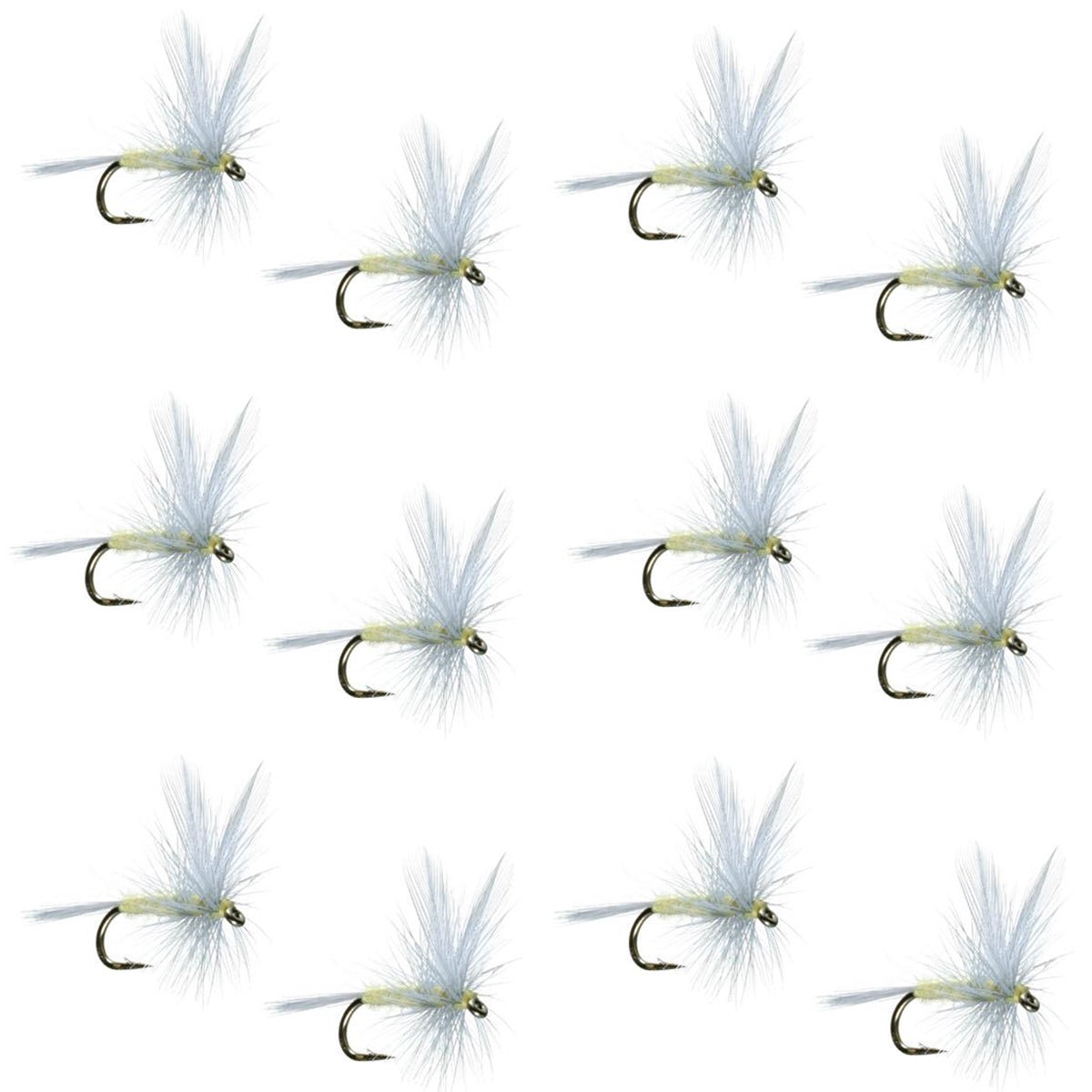 Pale Morning Dun PMD Classic Dry Fly - 1 Dozen Flies Hook Size 14 - Get Tight Gear