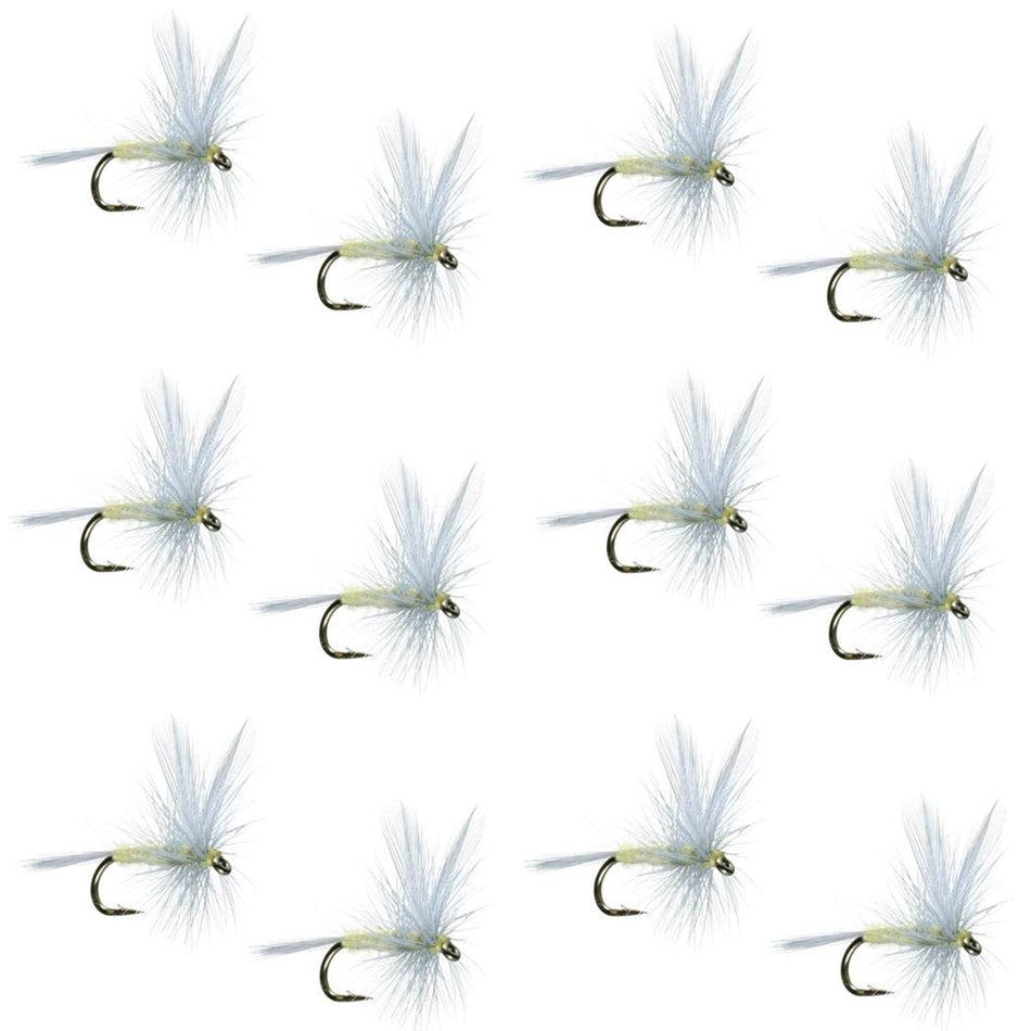 Pale Morning Dun PMD Classic Dry Fly - 1 Dozen Flies Hook Size 16 - Get Tight Gear
