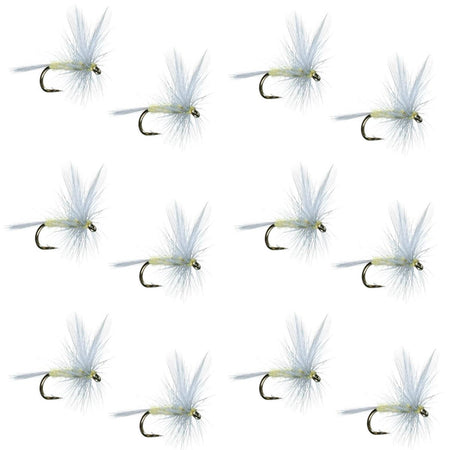 Pale Morning Dun PMD Classic Dry Fly - 1 Dozen Flies Hook Size 18 - Get Tight Gear