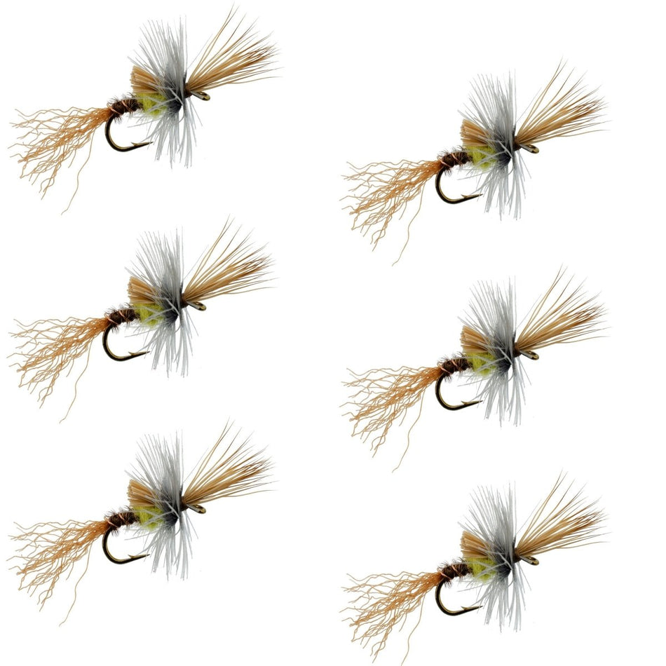 Pale Morning Dun PMD Cripple Mayfly 6 Flies Hook Size 18 - Get Tight Gear