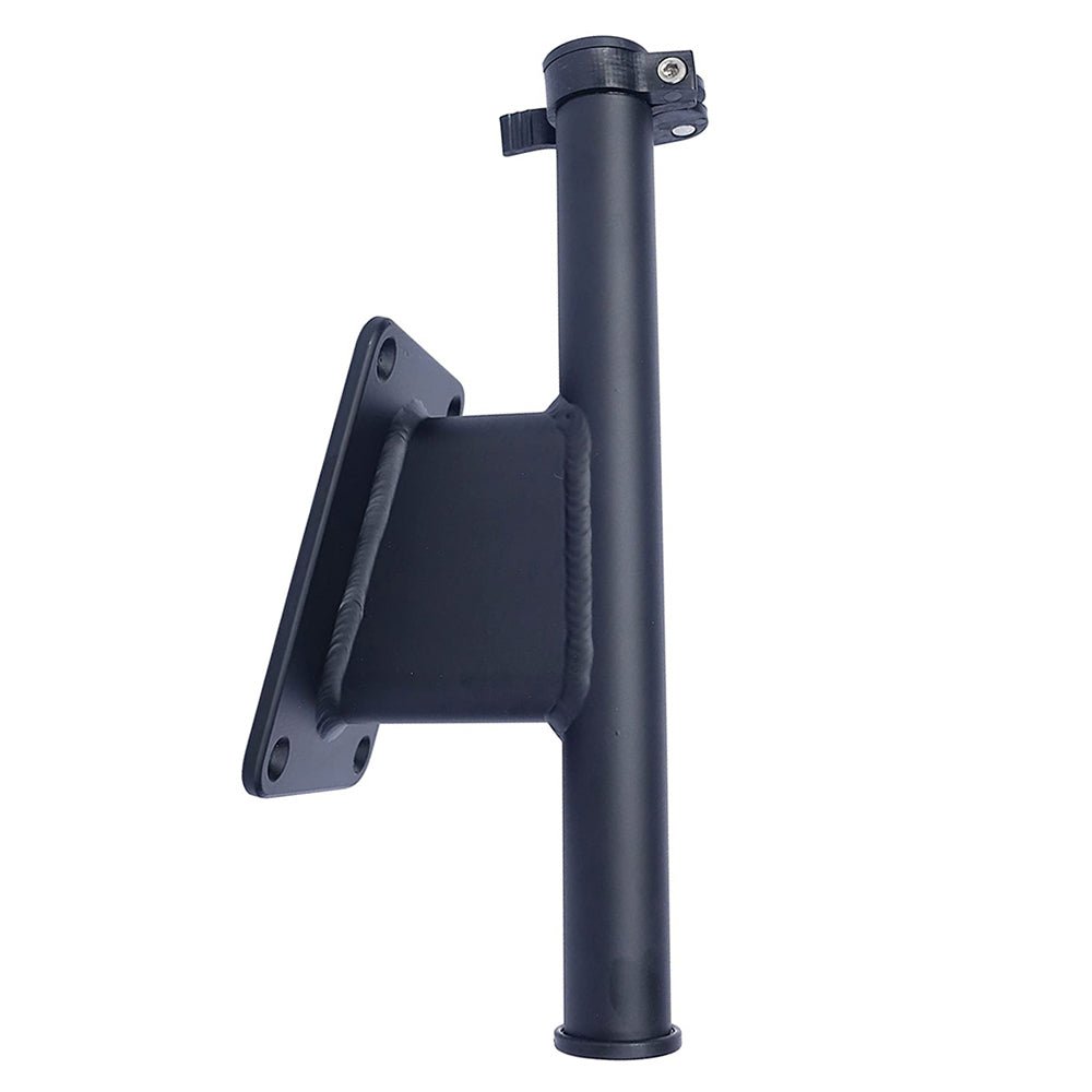 Panther 2.5" Set Back Transom Mount Bracket - Black - Powder Coat - Get Tight Gear