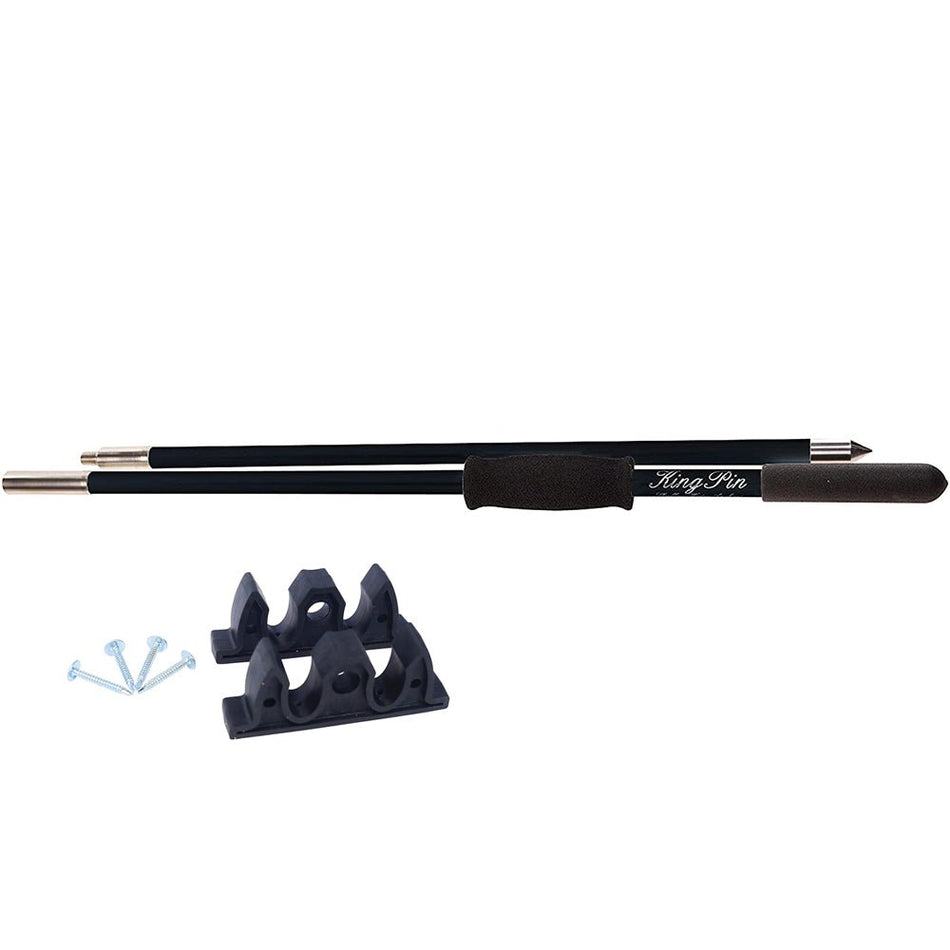 Panther 8' King Pin Anchor Pole - 2 - Piece - Black - Get Tight Gear