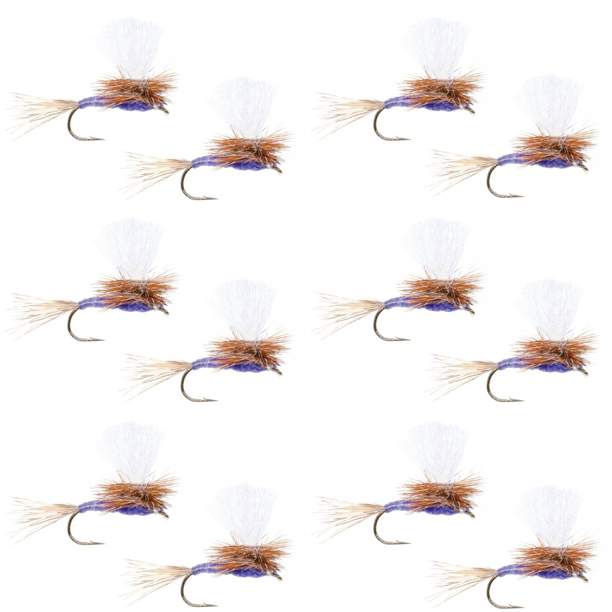 Parachute Purple Haze Dry Fly - 12 Flies Size 16 - Get Tight Gear