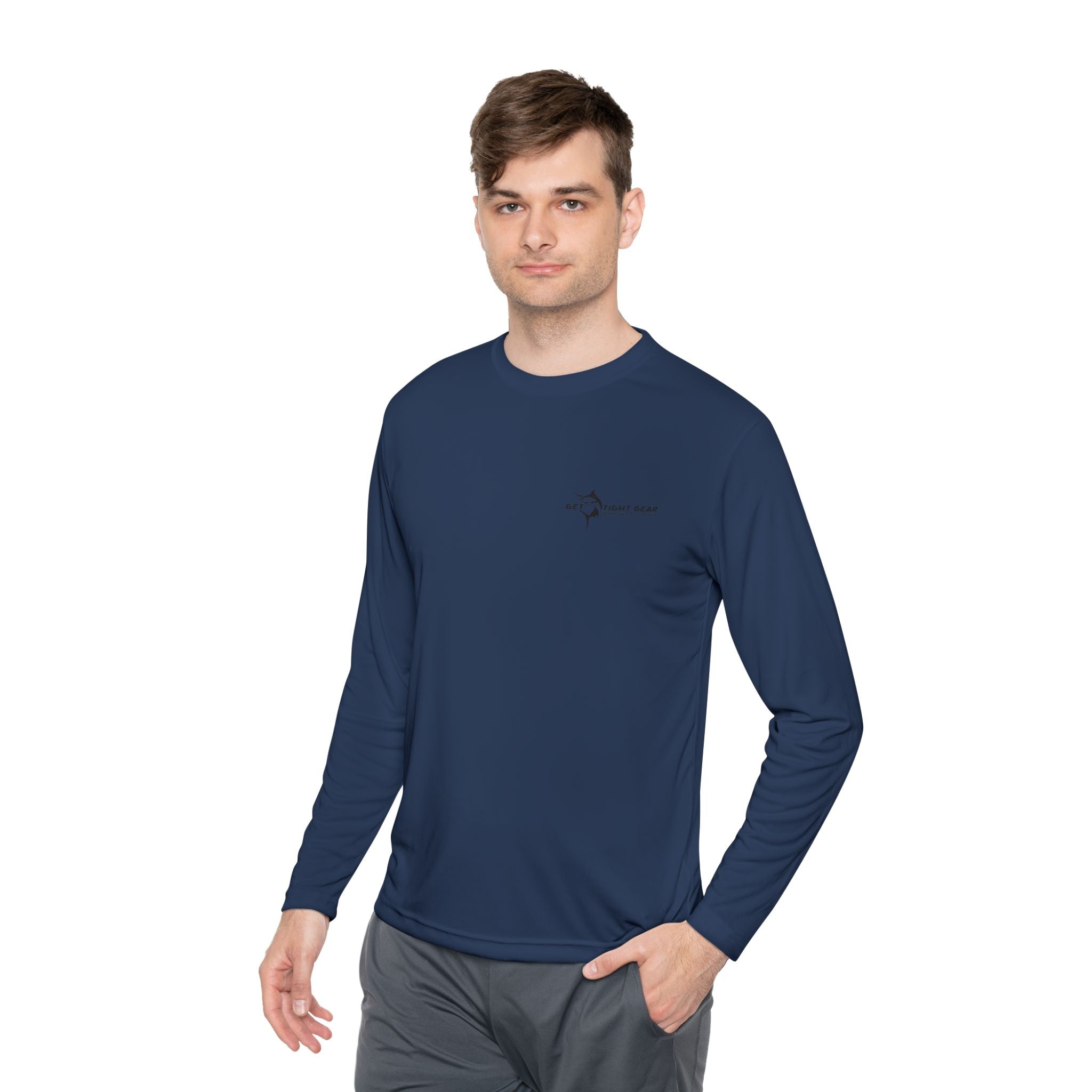 Patriotic Fishing Long Sleeve Tee - Unisex Tee for Outdoor Adventures, Fishing Gear, Vacation Wear, Independence Day Gift, Casual Comfort - Get Tight Gear