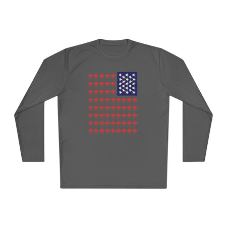 Patriotic Fishing Long Sleeve Tee - Unisex Tee for Outdoor Adventures, Fishing Gear, Vacation Wear, Independence Day Gift, Casual Comfort - Get Tight Gear