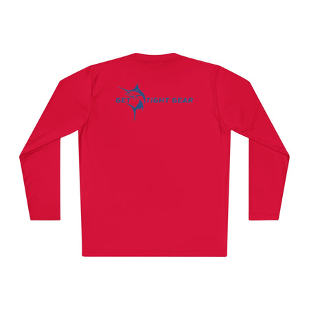 Patriotic Fishing Long Sleeve Tee - Unisex Tee for Outdoor Adventures, Fishing Gear, Vacation Wear, Independence Day Gift, Casual Comfort - Get Tight Gear
