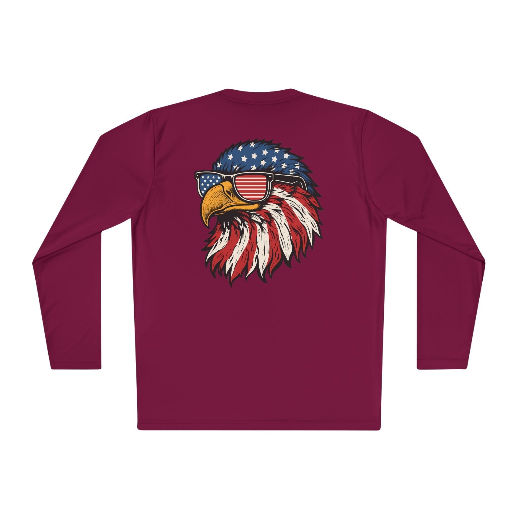 Patriotic Fishing Long Sleeve Tee - Unisex Tee for Outdoor Adventures, Fishing Gear, Vacation Wear, Independence Day Gift, Casual Comfort - Get Tight Gear