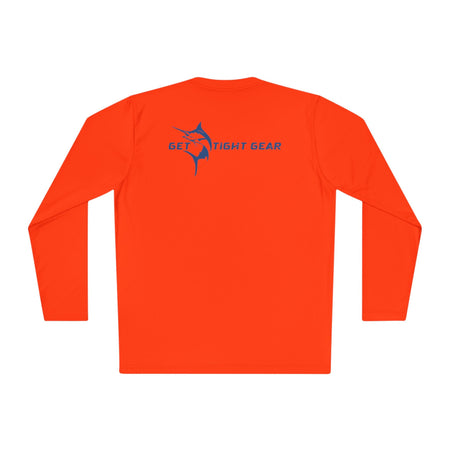 Patriotic Fishing Long Sleeve Tee - Unisex Tee for Outdoor Adventures, Fishing Gear, Vacation Wear, Independence Day Gift, Casual Comfort - Get Tight Gear