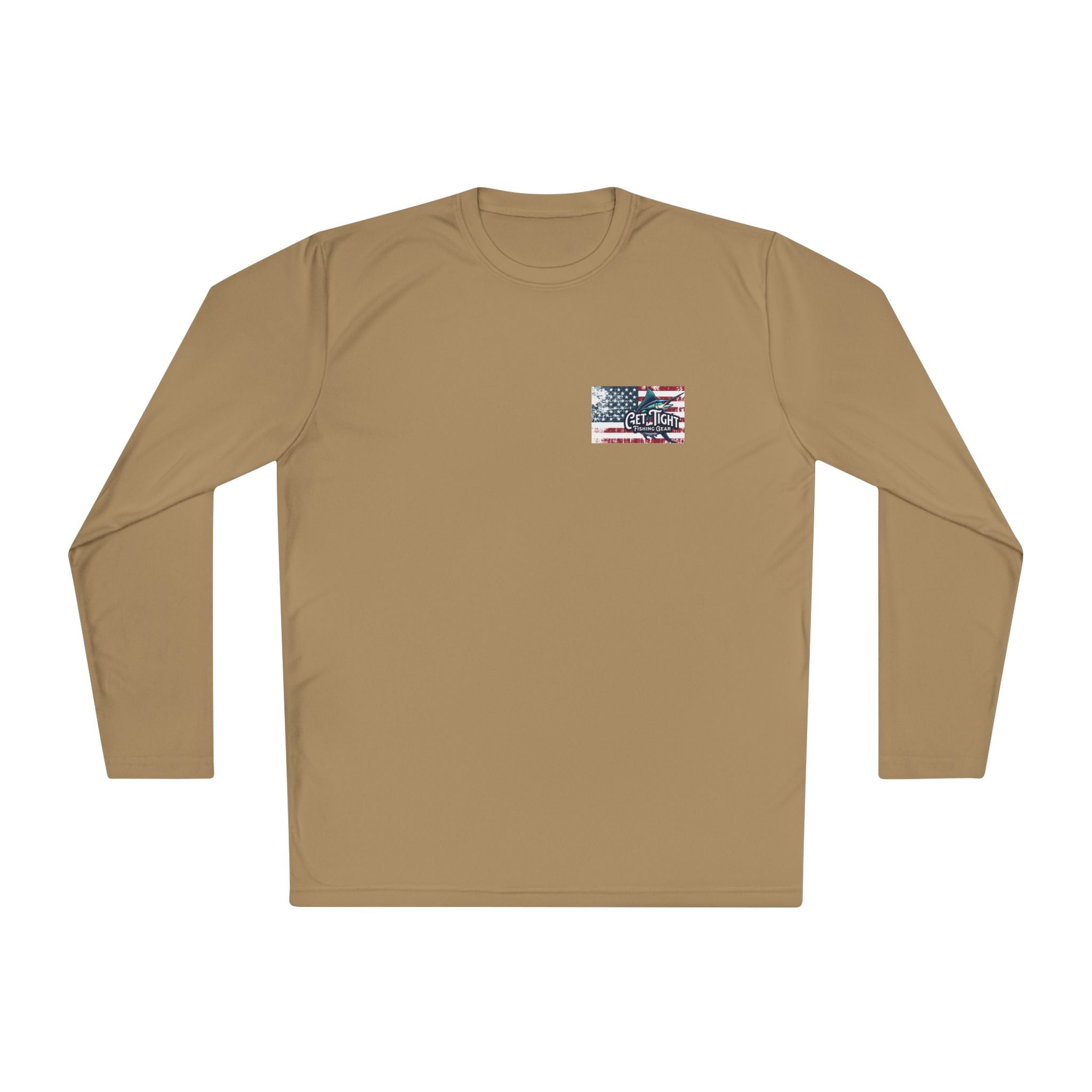 Patriotic Fishing Long Sleeve Tee - Unisex Tee for Outdoor Adventures, Fishing Gear, Vacation Wear, Independence Day Gift, Casual Comfort - Get Tight Gear
