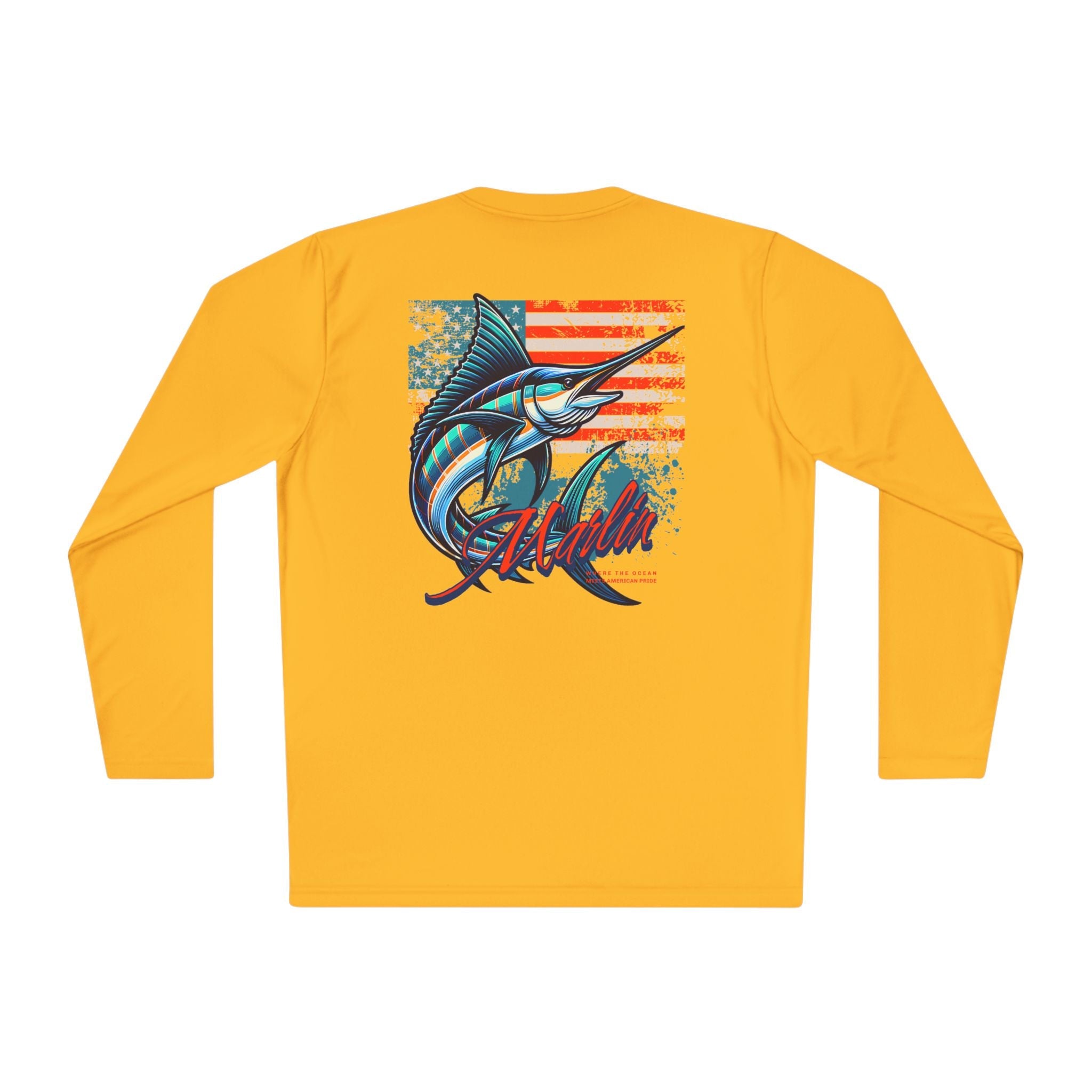 Patriotic Fishing Long Sleeve Tee - Unisex Tee for Outdoor Adventures, Fishing Gear, Vacation Wear, Independence Day Gift, Casual Comfort - Get Tight Gear