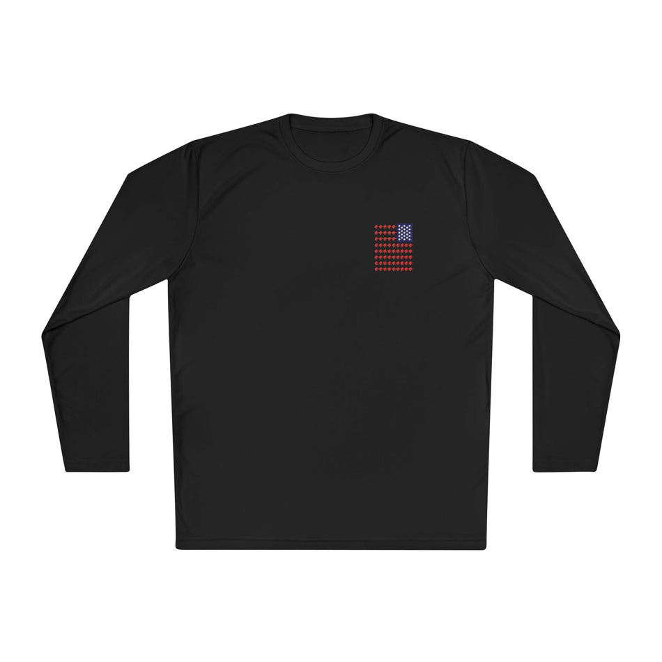 Patriotic Fishing Long Sleeve Tee - Unisex Tee for Outdoor Adventures, Fishing Gear, Vacation Wear, Independence Day Gift, Casual Comfort - Get Tight Gear