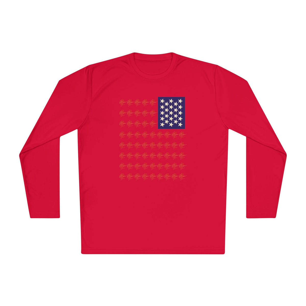 Patriotic Fishing Long Sleeve Tee - Unisex Tee for Outdoor Adventures, Fishing Gear, Vacation Wear, Independence Day Gift, Casual Comfort - Get Tight Gear