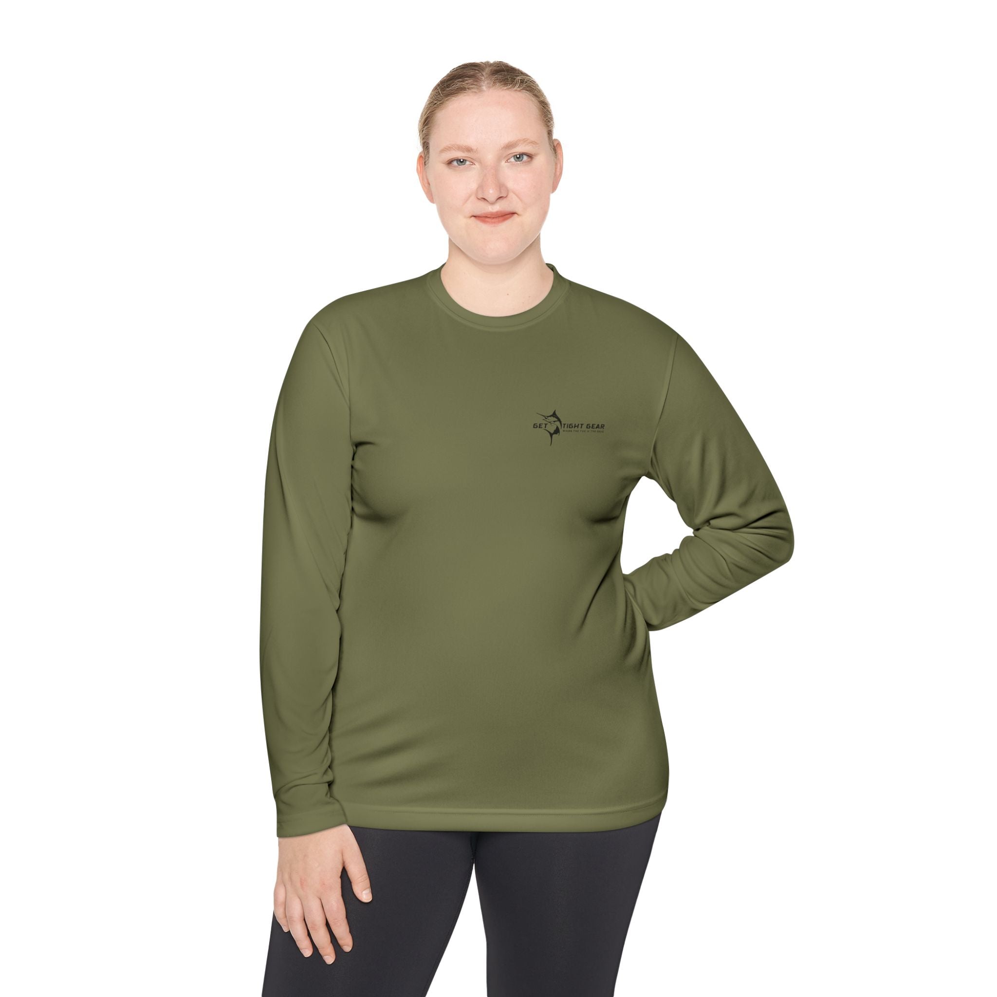 Patriotic Fishing Long Sleeve Tee - Unisex Tee for Outdoor Adventures, Fishing Gear, Vacation Wear, Independence Day Gift, Casual Comfort - Get Tight Gear