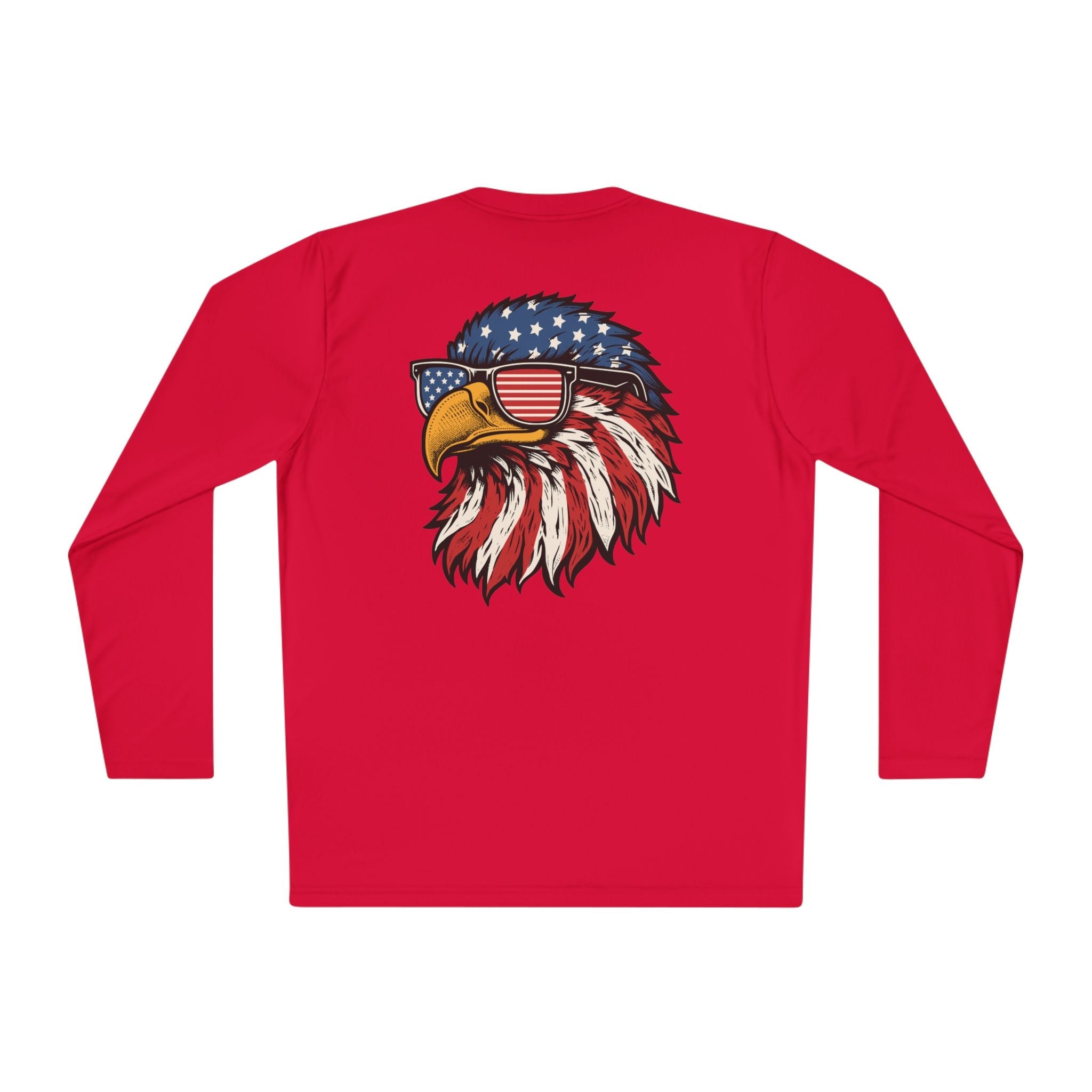 Patriotic Fishing Long Sleeve Tee - Unisex Tee for Outdoor Adventures, Fishing Gear, Vacation Wear, Independence Day Gift, Casual Comfort - Get Tight Gear