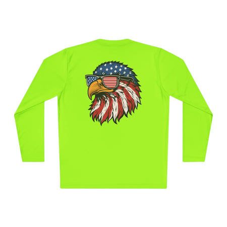 Patriotic Fishing Long Sleeve Tee - Unisex Tee for Outdoor Adventures, Fishing Gear, Vacation Wear, Independence Day Gift, Casual Comfort - Get Tight Gear