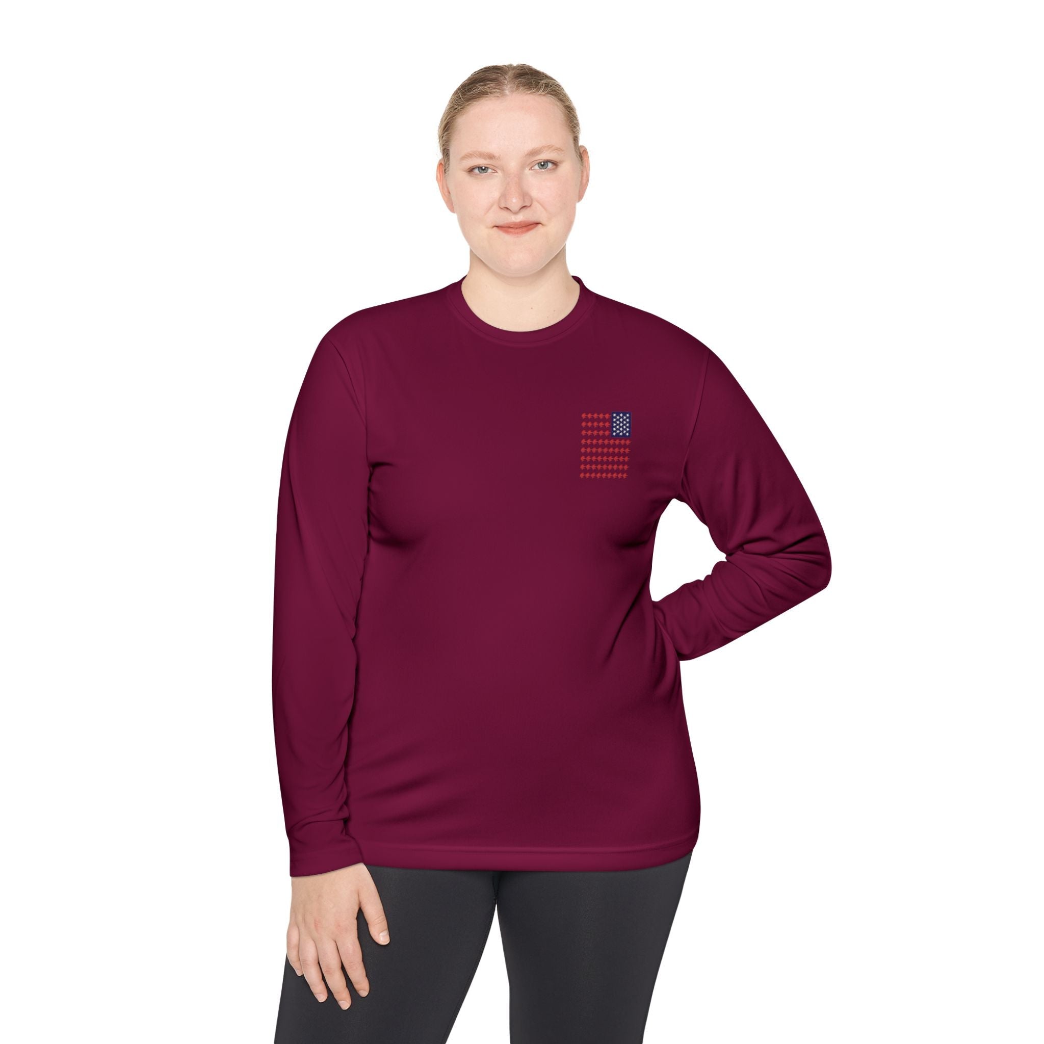 Patriotic Fishing Long Sleeve Tee - Unisex Tee for Outdoor Adventures, Fishing Gear, Vacation Wear, Independence Day Gift, Casual Comfort - Get Tight Gear