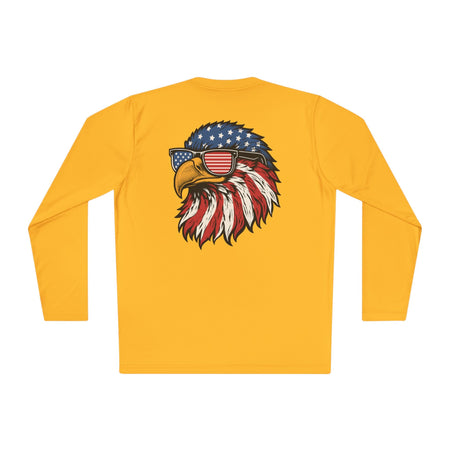 Patriotic Fishing Long Sleeve Tee - Unisex Tee for Outdoor Adventures, Fishing Gear, Vacation Wear, Independence Day Gift, Casual Comfort - Get Tight Gear