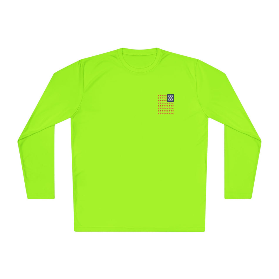 Patriotic Fishing Long Sleeve Tee - Unisex Tee for Outdoor Adventures, Fishing Gear, Vacation Wear, Independence Day Gift, Casual Comfort - Get Tight Gear