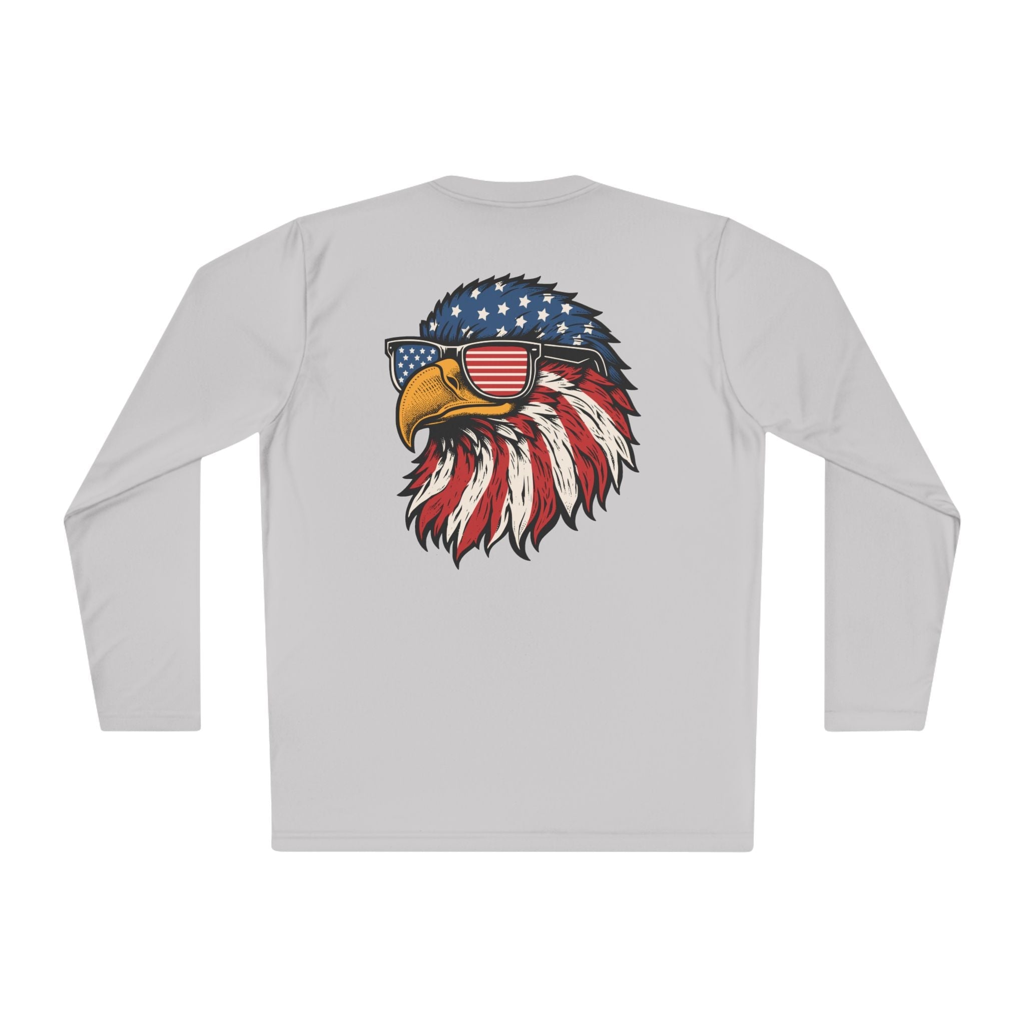 Patriotic Fishing Long Sleeve Tee - Unisex Tee for Outdoor Adventures, Fishing Gear, Vacation Wear, Independence Day Gift, Casual Comfort - Get Tight Gear