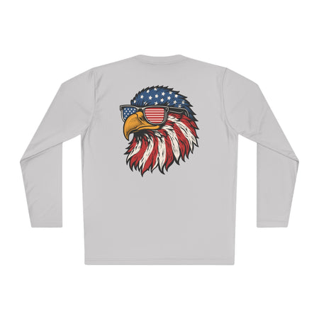 Patriotic Fishing Long Sleeve Tee - Unisex Tee for Outdoor Adventures, Fishing Gear, Vacation Wear, Independence Day Gift, Casual Comfort - Get Tight Gear