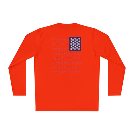 Patriotic Fishing Long Sleeve Tee - Unisex Tee for Outdoor Adventures, Fishing Gear, Vacation Wear, Independence Day Gift, Casual Comfort - Get Tight Gear