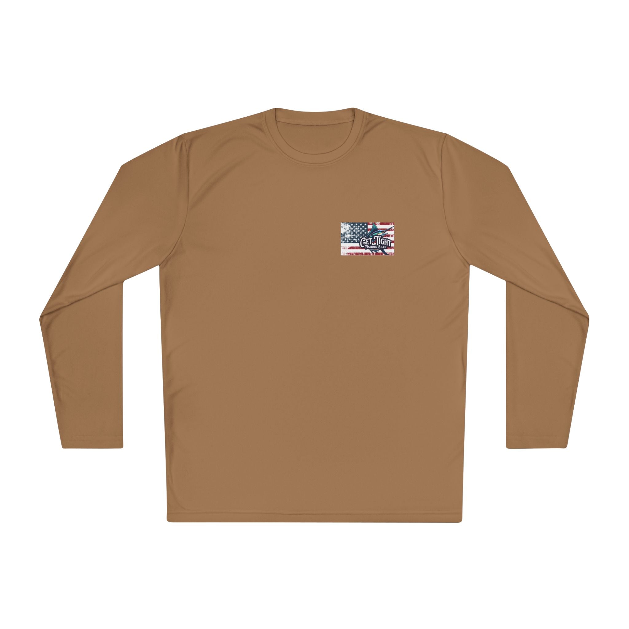 Patriotic Fishing Long Sleeve Tee - Unisex Tee for Outdoor Adventures, Fishing Gear, Vacation Wear, Independence Day Gift, Casual Comfort - Get Tight Gear