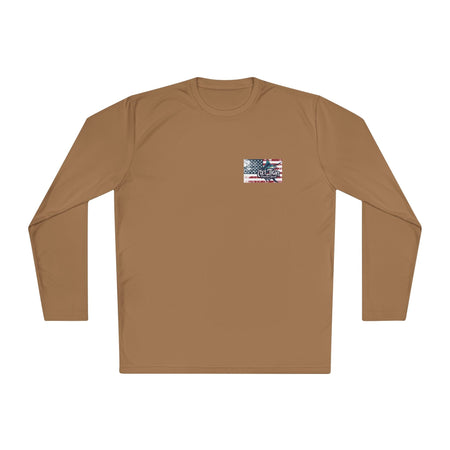 Patriotic Fishing Long Sleeve Tee - Unisex Tee for Outdoor Adventures, Fishing Gear, Vacation Wear, Independence Day Gift, Casual Comfort - Get Tight Gear