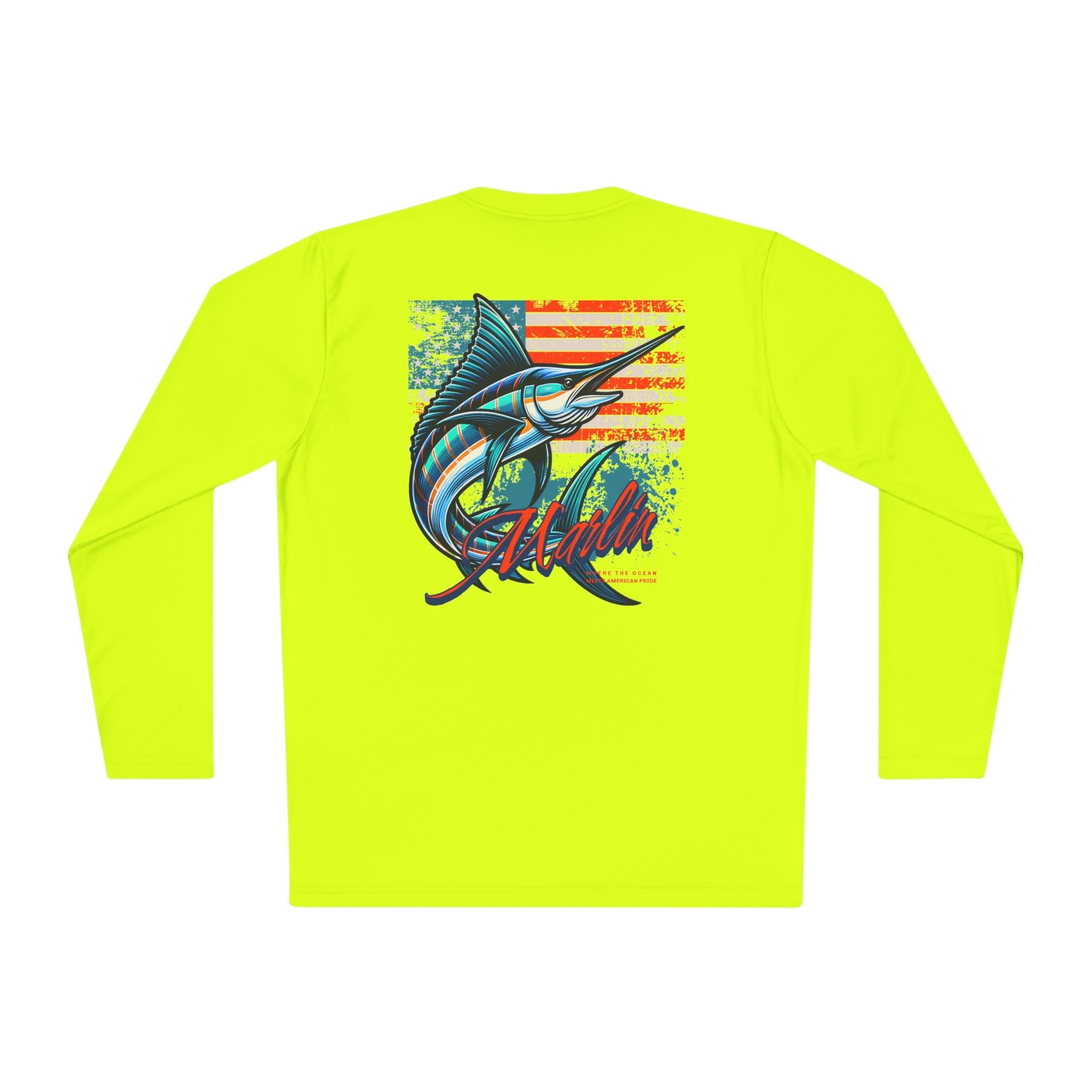 Patriotic Fishing Long Sleeve Tee - Unisex Tee for Outdoor Adventures, Fishing Gear, Vacation Wear, Independence Day Gift, Casual Comfort - Get Tight Gear