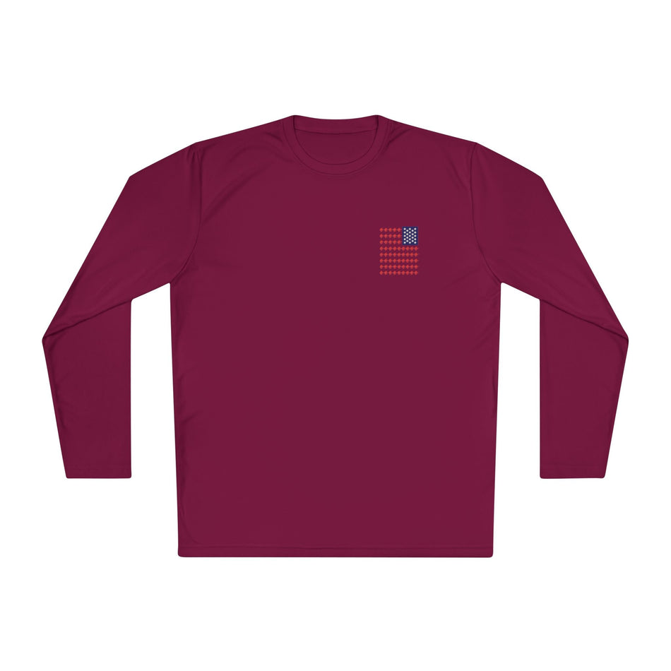 Patriotic Fishing Long Sleeve Tee - Unisex Tee for Outdoor Adventures, Fishing Gear, Vacation Wear, Independence Day Gift, Casual Comfort - Get Tight Gear