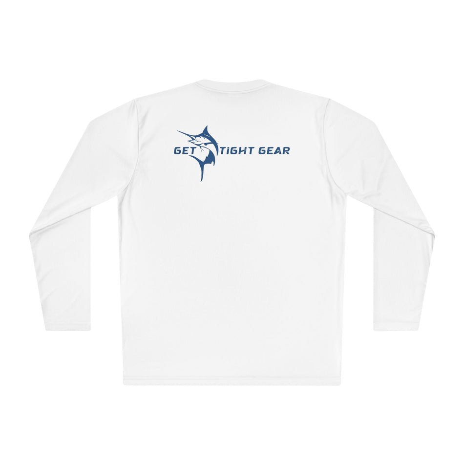 Patriotic Fishing Long Sleeve Tee - Unisex Tee for Outdoor Adventures, Fishing Gear, Vacation Wear, Independence Day Gift, Casual Comfort - Get Tight Gear