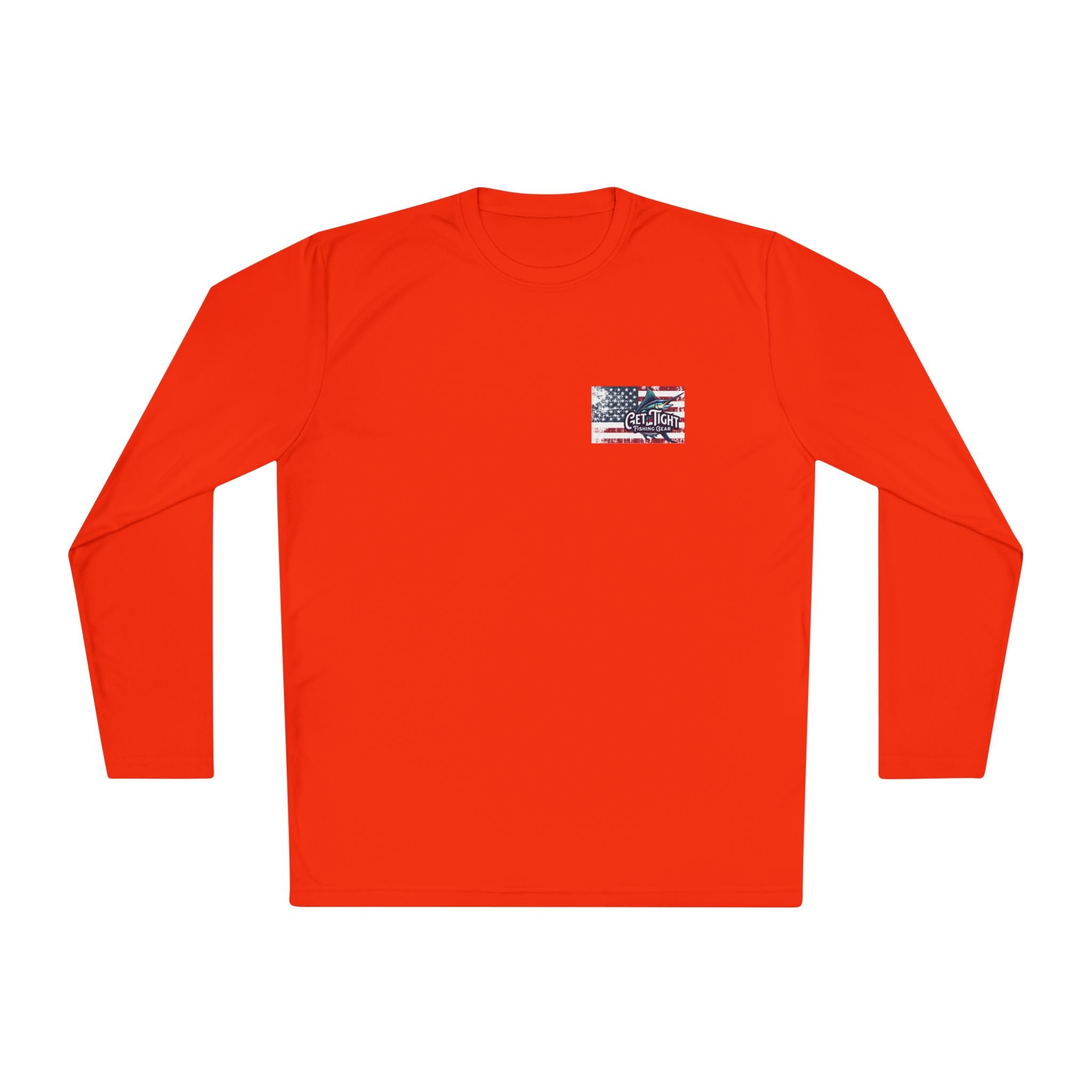 Patriotic Fishing Long Sleeve Tee - Unisex Tee for Outdoor Adventures, Fishing Gear, Vacation Wear, Independence Day Gift, Casual Comfort - Get Tight Gear