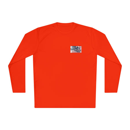 Patriotic Fishing Long Sleeve Tee - Unisex Tee for Outdoor Adventures, Fishing Gear, Vacation Wear, Independence Day Gift, Casual Comfort - Get Tight Gear
