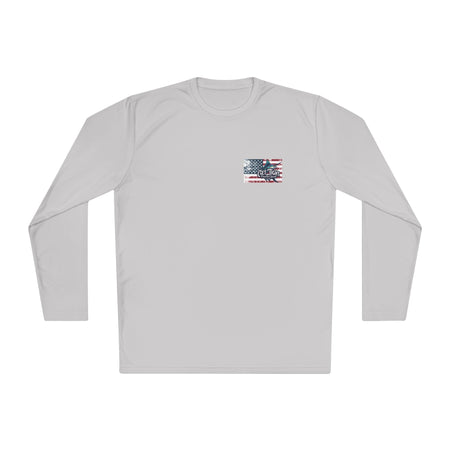 Patriotic Fishing Long Sleeve Tee - Unisex Tee for Outdoor Adventures, Fishing Gear, Vacation Wear, Independence Day Gift, Casual Comfort - Get Tight Gear