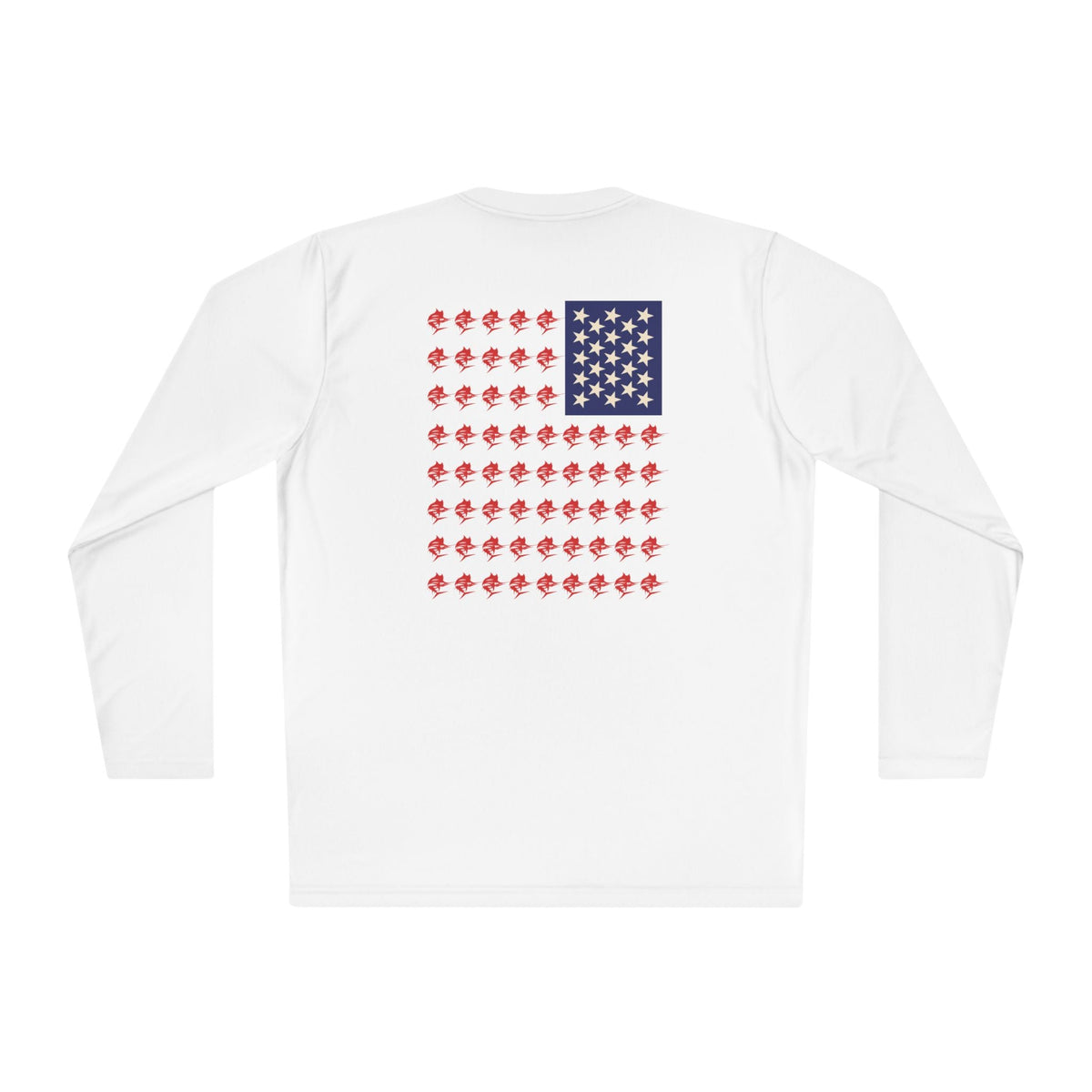 Patriotic Fishing Long Sleeve Tee - Unisex Tee for Outdoor Adventures, Fishing Gear, Vacation Wear, Independence Day Gift, Casual Comfort - Get Tight Gear
