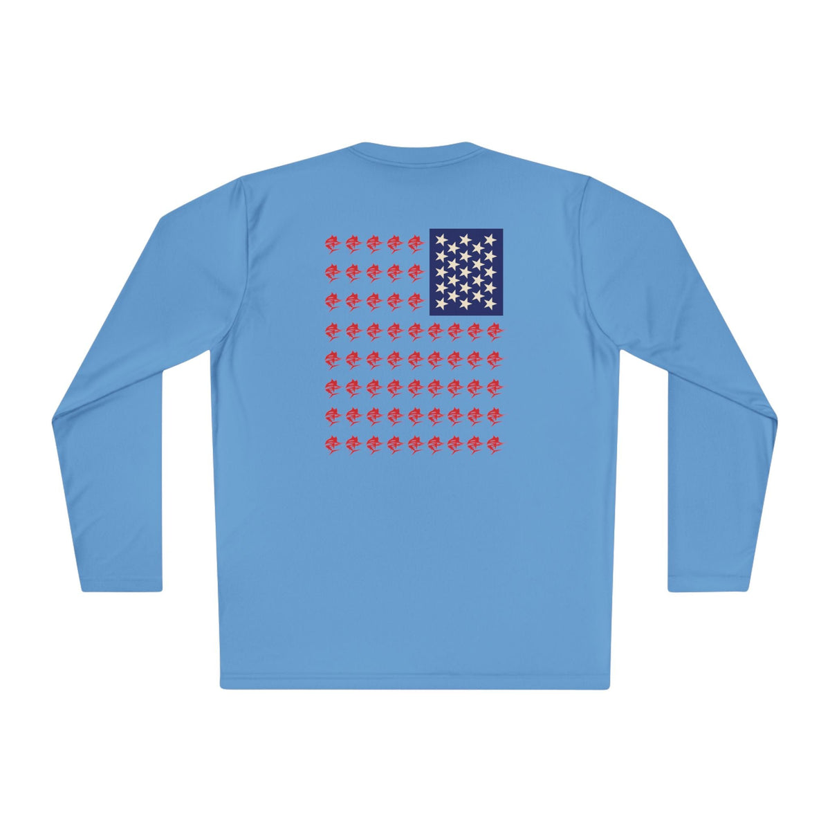 Patriotic Fishing Long Sleeve Tee - Unisex Tee for Outdoor Adventures, Fishing Gear, Vacation Wear, Independence Day Gift, Casual Comfort - Get Tight Gear