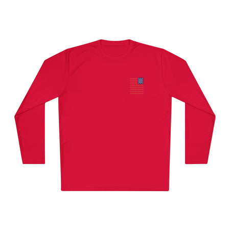 Patriotic Fishing Long Sleeve Tee - Unisex Tee for Outdoor Adventures, Fishing Gear, Vacation Wear, Independence Day Gift, Casual Comfort - Get Tight Gear