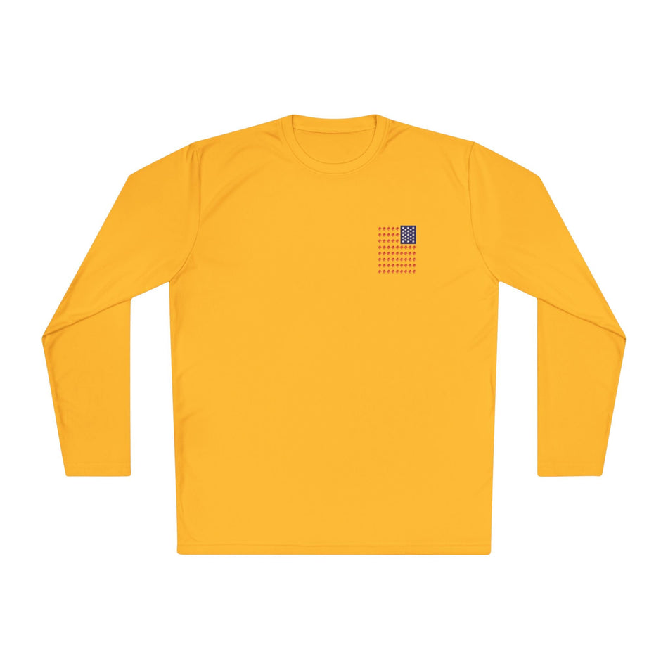 Patriotic Fishing Long Sleeve Tee - Unisex Tee for Outdoor Adventures, Fishing Gear, Vacation Wear, Independence Day Gift, Casual Comfort - Get Tight Gear
