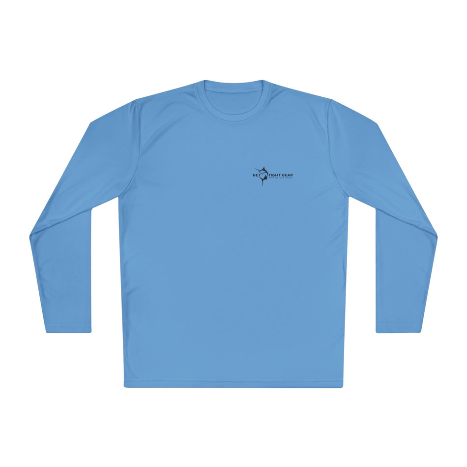 Patriotic Fishing Long Sleeve Tee - Unisex Tee for Outdoor Adventures, Fishing Gear, Vacation Wear, Independence Day Gift, Casual Comfort - Get Tight Gear