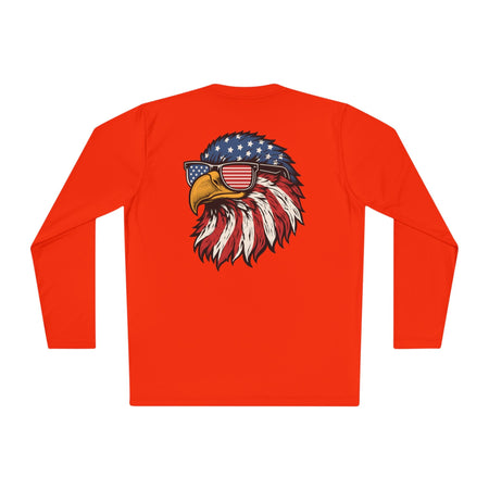 Patriotic Fishing Long Sleeve Tee - Unisex Tee for Outdoor Adventures, Fishing Gear, Vacation Wear, Independence Day Gift, Casual Comfort - Get Tight Gear