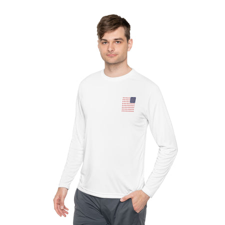 Patriotic Fishing Long Sleeve Tee - Unisex Tee for Outdoor Adventures, Fishing Gear, Vacation Wear, Independence Day Gift, Casual Comfort - Get Tight Gear