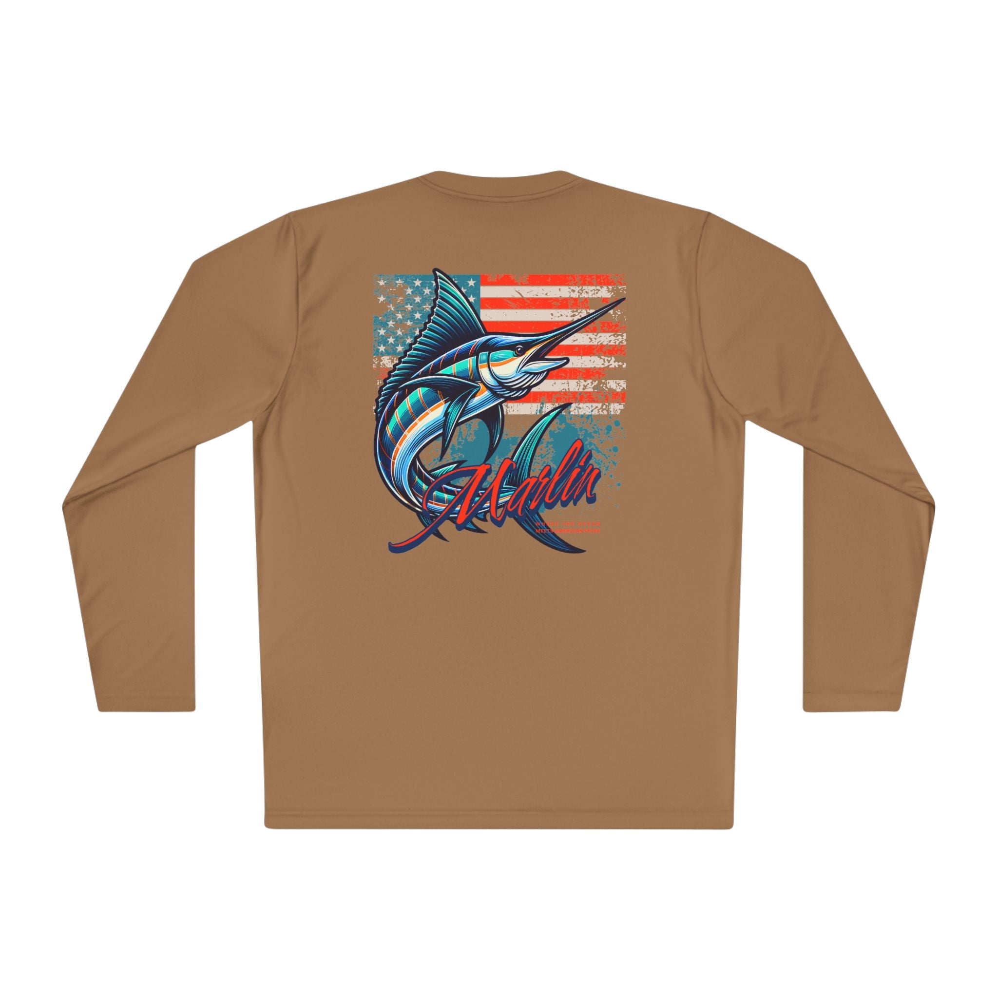Patriotic Fishing Long Sleeve Tee - Unisex Tee for Outdoor Adventures, Fishing Gear, Vacation Wear, Independence Day Gift, Casual Comfort - Get Tight Gear