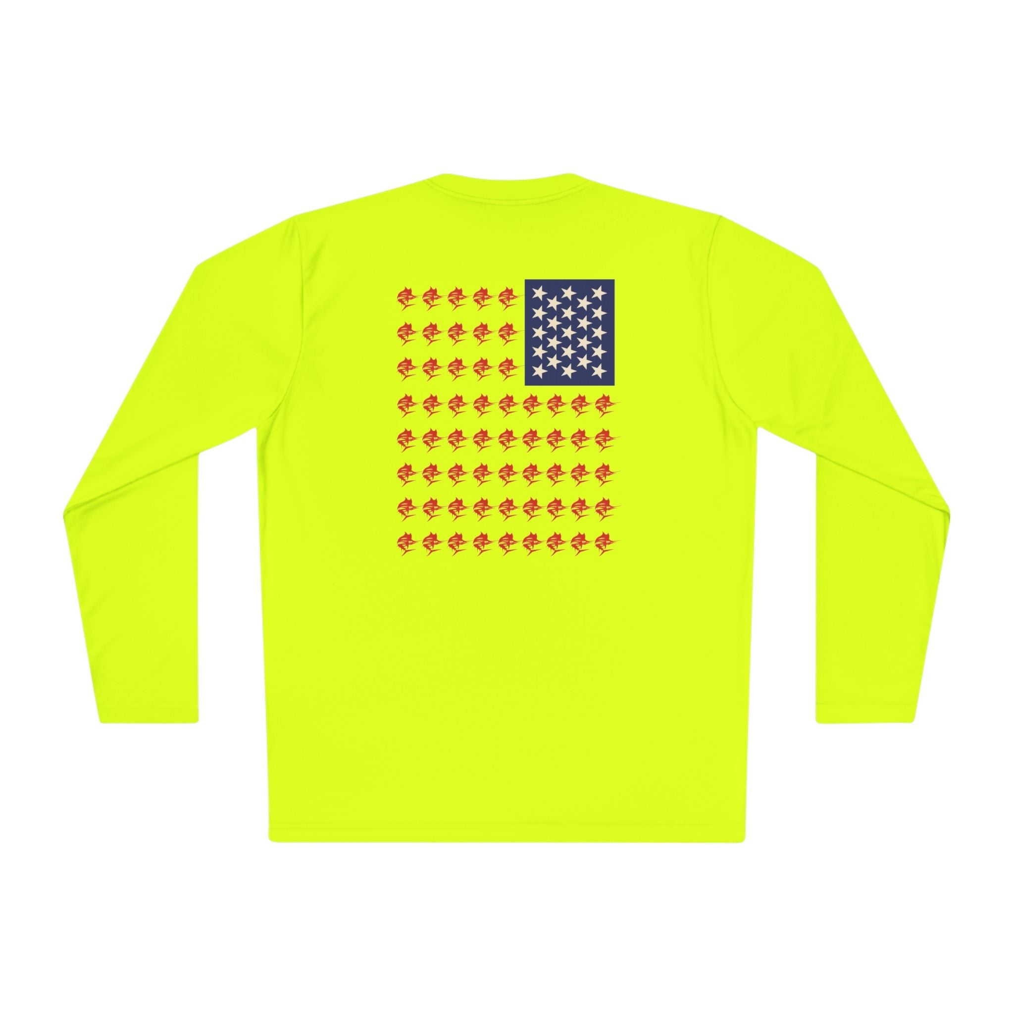 Patriotic Fishing Long Sleeve Tee - Unisex Tee for Outdoor Adventures, Fishing Gear, Vacation Wear, Independence Day Gift, Casual Comfort - Get Tight Gear