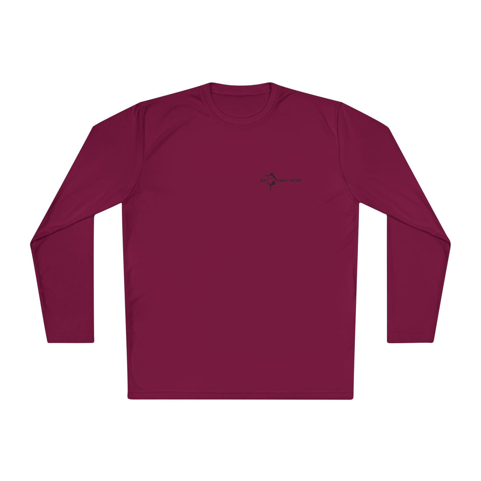 Patriotic Fishing Long Sleeve Tee - Unisex Tee for Outdoor Adventures, Fishing Gear, Vacation Wear, Independence Day Gift, Casual Comfort - Get Tight Gear