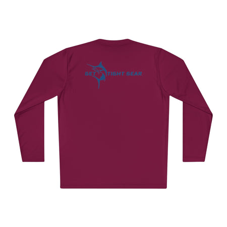 Patriotic Fishing Long Sleeve Tee - Unisex Tee for Outdoor Adventures, Fishing Gear, Vacation Wear, Independence Day Gift, Casual Comfort - Get Tight Gear