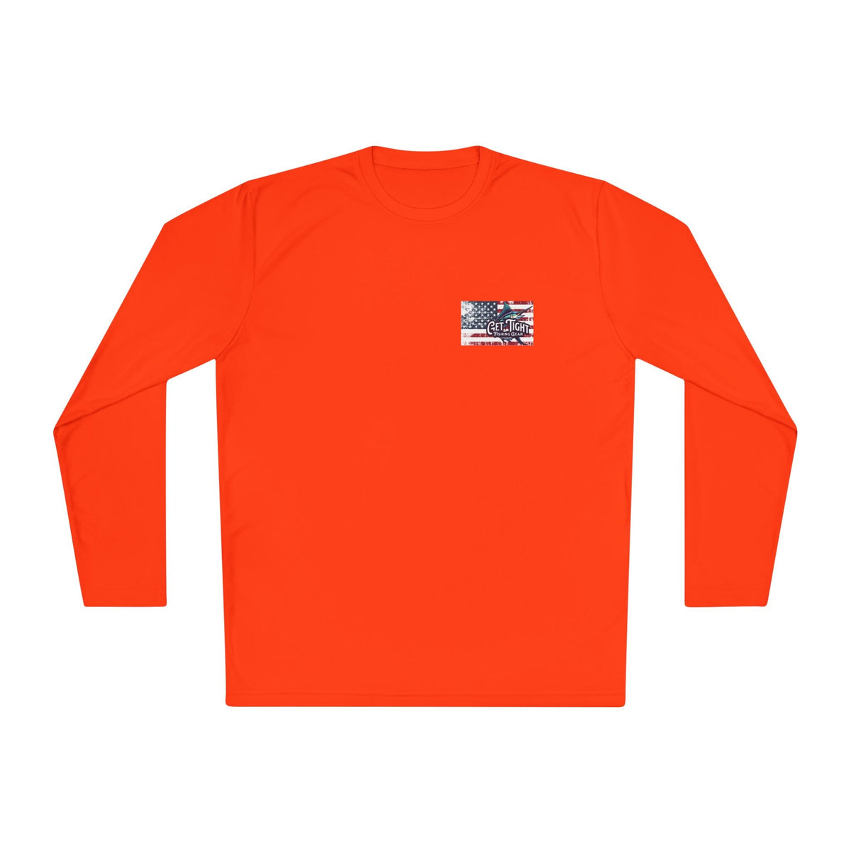 Patriotic Fishing Long Sleeve Tee - Unisex Tee for Outdoor Adventures, Fishing Gear, Vacation Wear, Independence Day Gift, Casual Comfort - Get Tight Gear