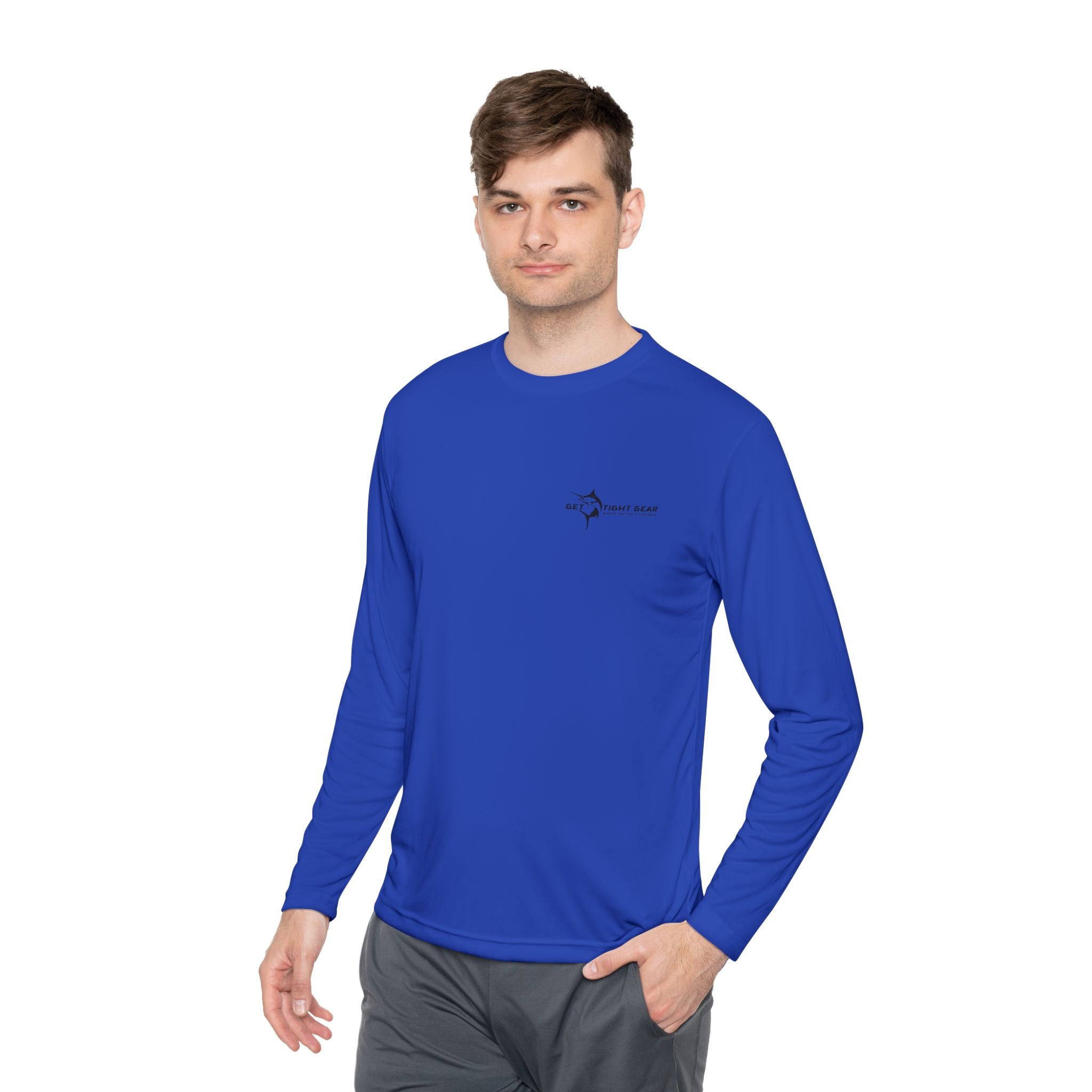 Patriotic Fishing Long Sleeve Tee - Unisex Tee for Outdoor Adventures, Fishing Gear, Vacation Wear, Independence Day Gift, Casual Comfort - Get Tight Gear
