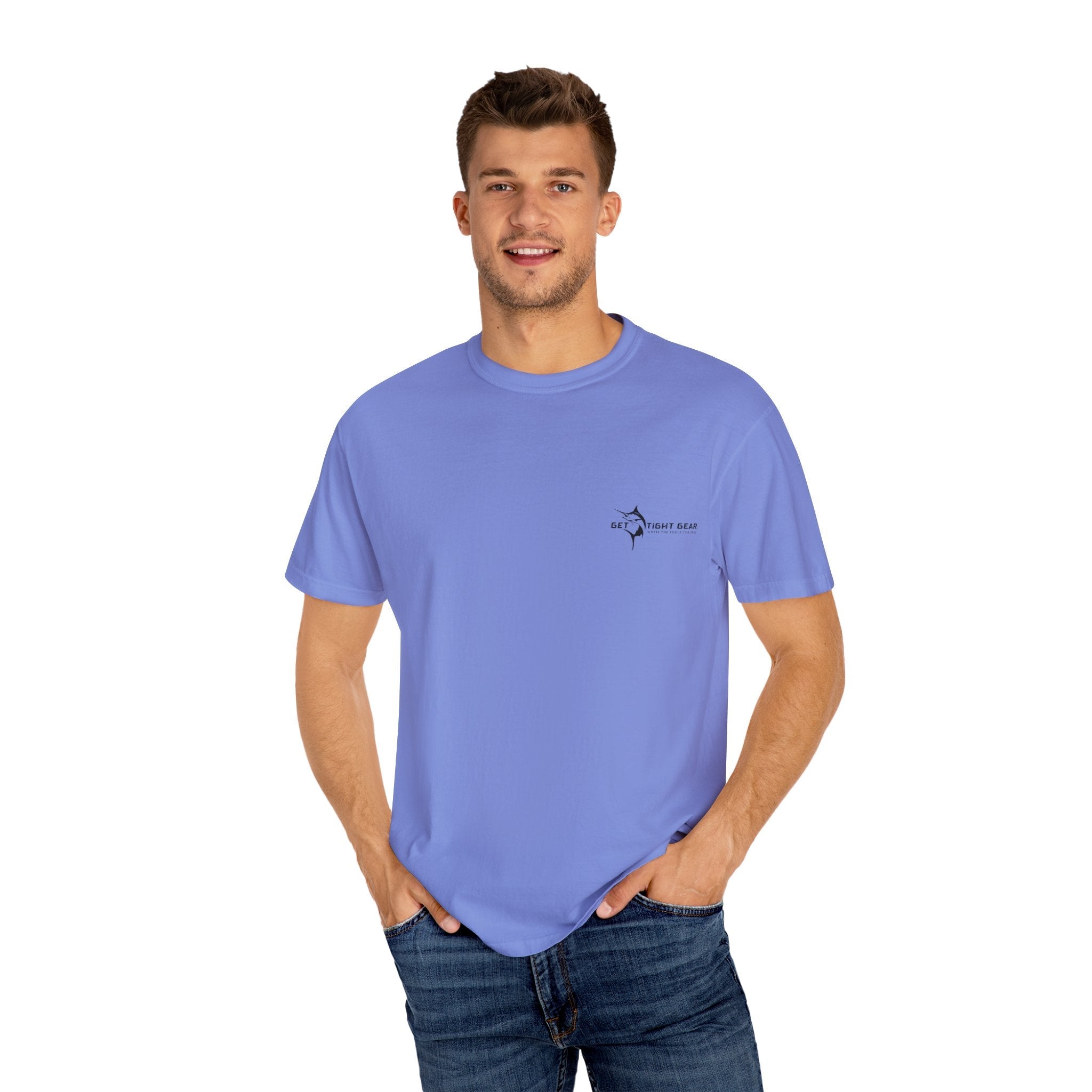 Patriotic Graphic Tee | Unisex T-Shirt for Independence Day, BBQs, Casual Outings, Fisherman Gift, Fourth of July Celebration - Get Tight Gear