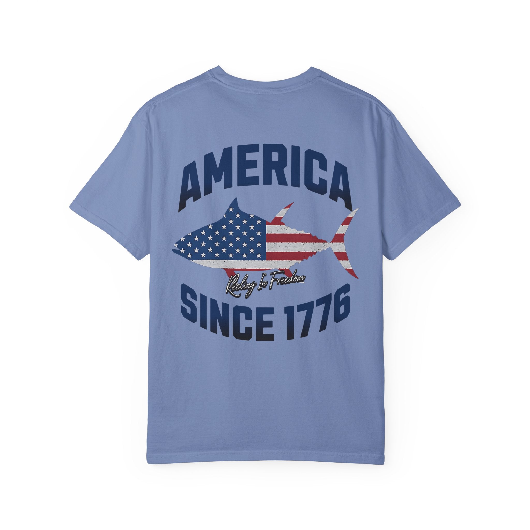 Patriotic Graphic Tee | Unisex T-Shirt for Independence Day, BBQs, Casual Outings, Fisherman Gift, Fourth of July Celebration - Get Tight Gear